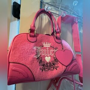 Juicy Couture Pink Satchel with Heart Charm